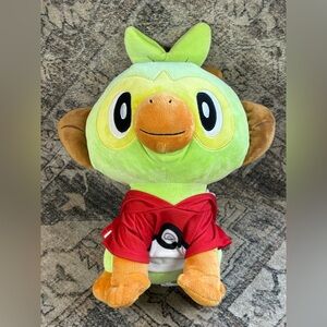 Pokemon Build A Bear Grookey Plush Stuffed Animal with‎ Pokemon Red Shirt